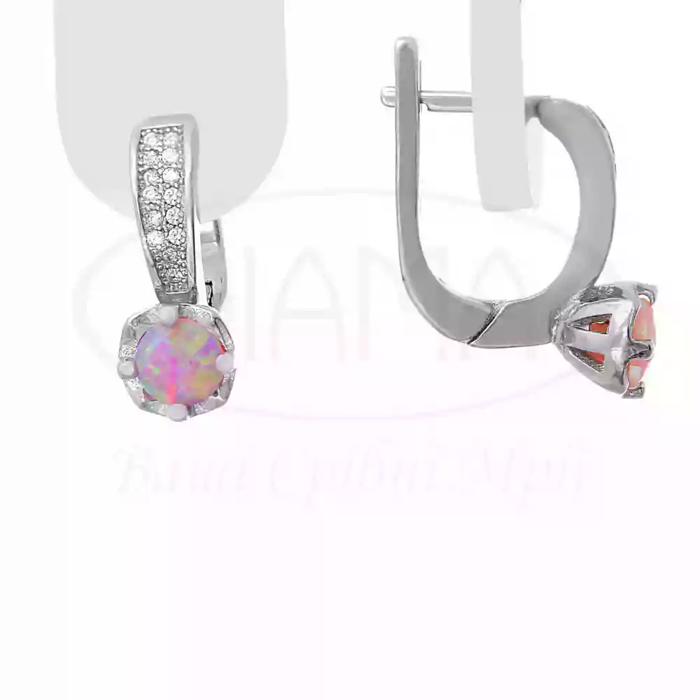 Срібні сережки з Опалом фото 1