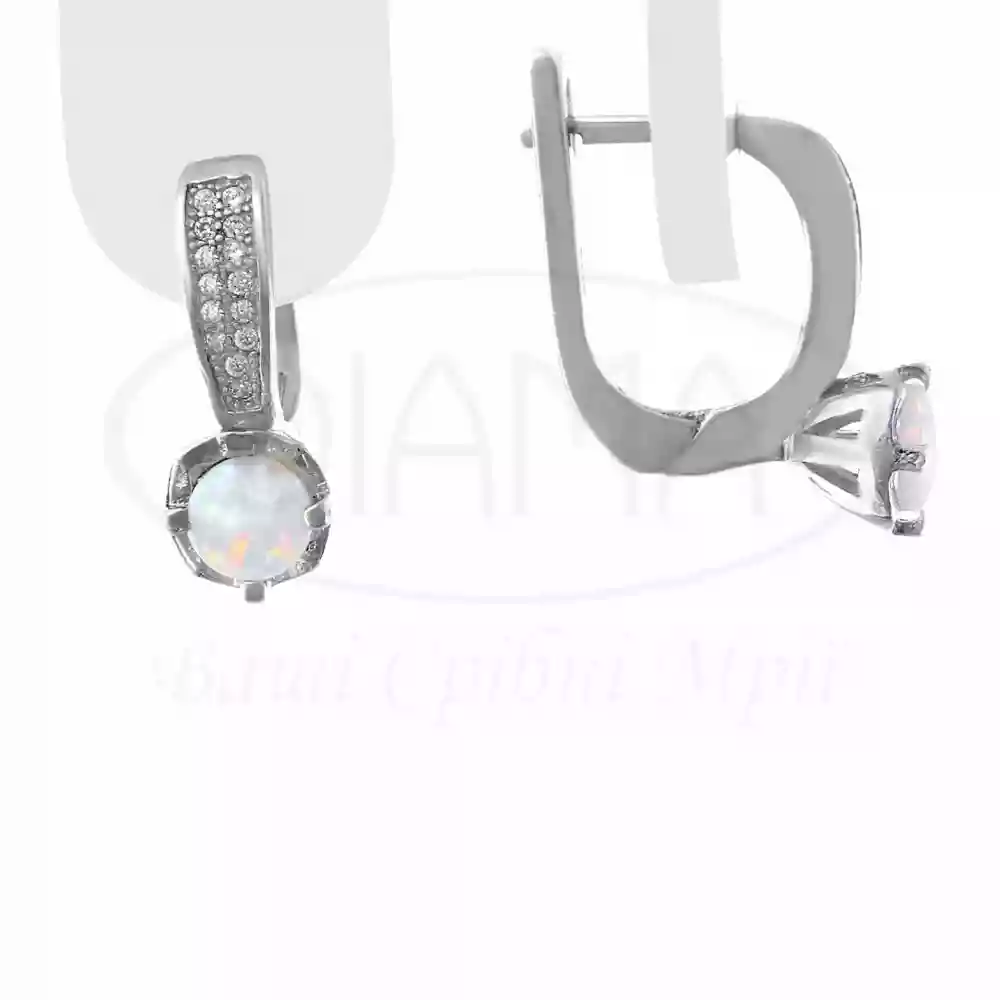 Срібні сережки з Опалом фото 1