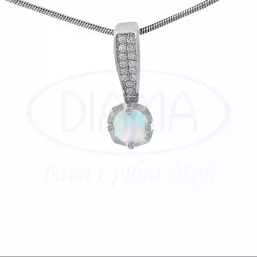 Срібна підвіска з Опалом фото 1