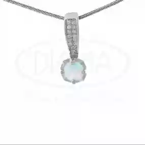 Срібна підвіска з Опалом