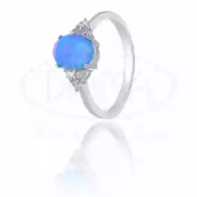 Срібна каблучка з Опалом