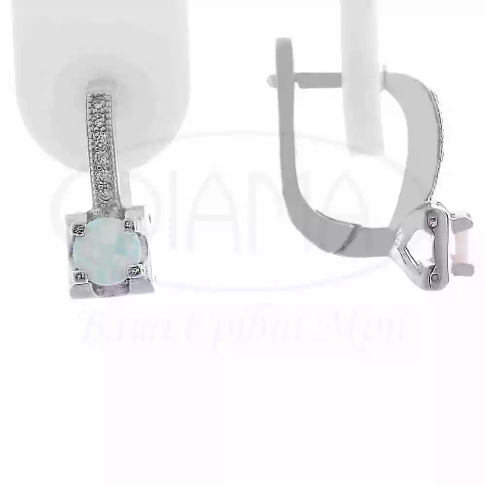 Срібні сережки з Опалом фото 1