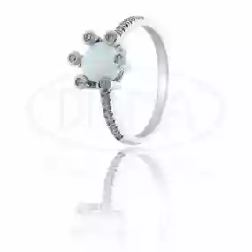 Каблучка срібна з Опалом