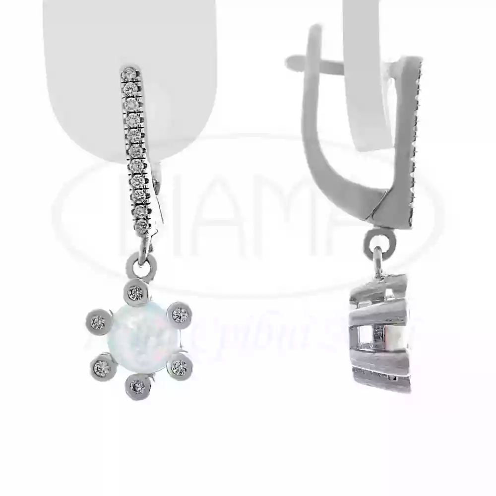 Сережки срібні з Опалом фото 1