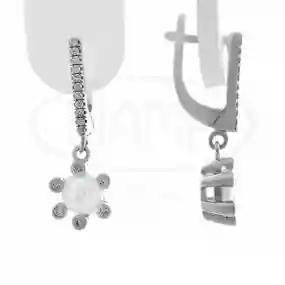 Сережки срібні з Опалом