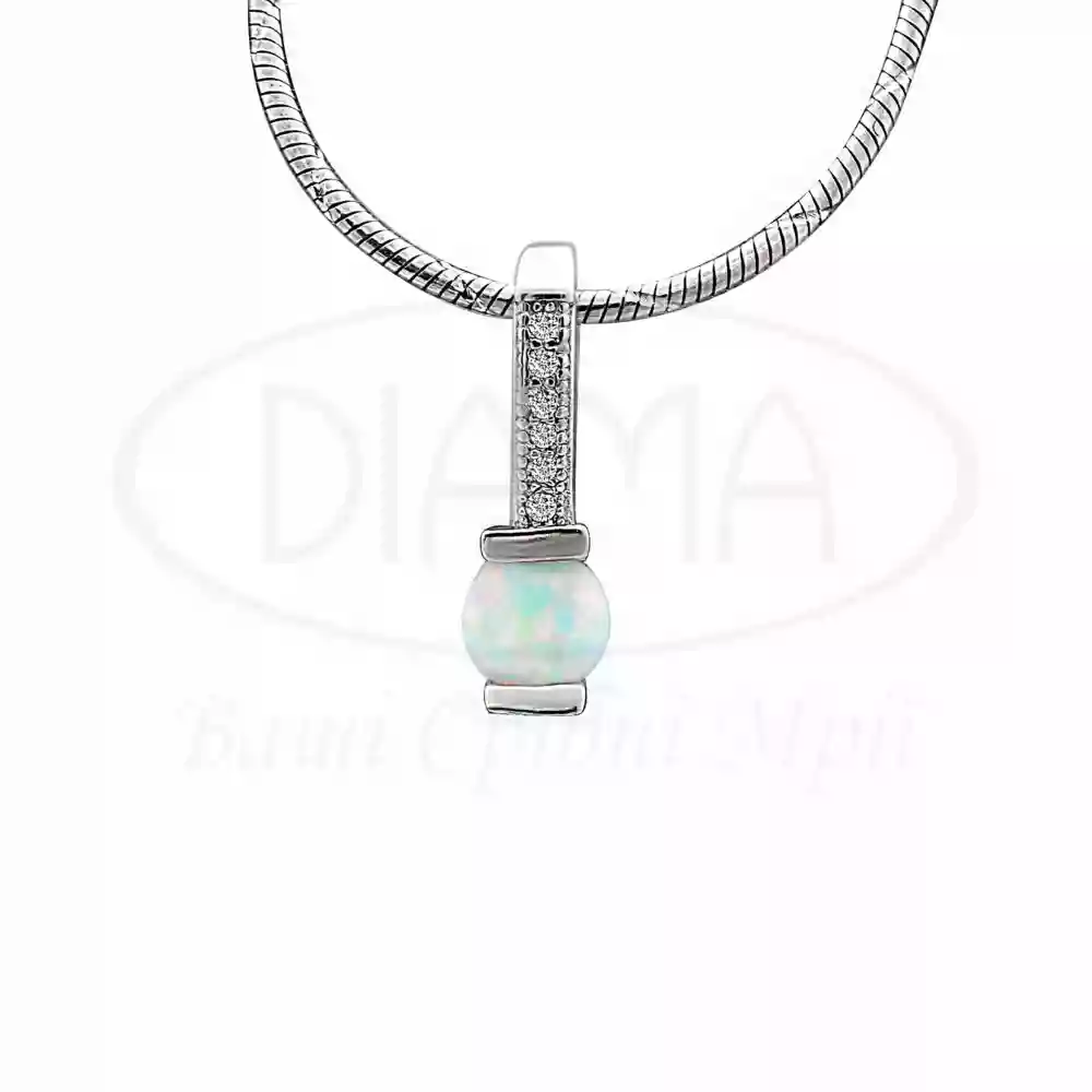 Срібна підвіска з Опалом фото 1