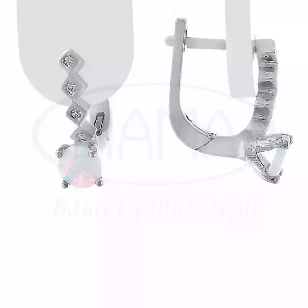 Срібні сережки з Опалом фото 1