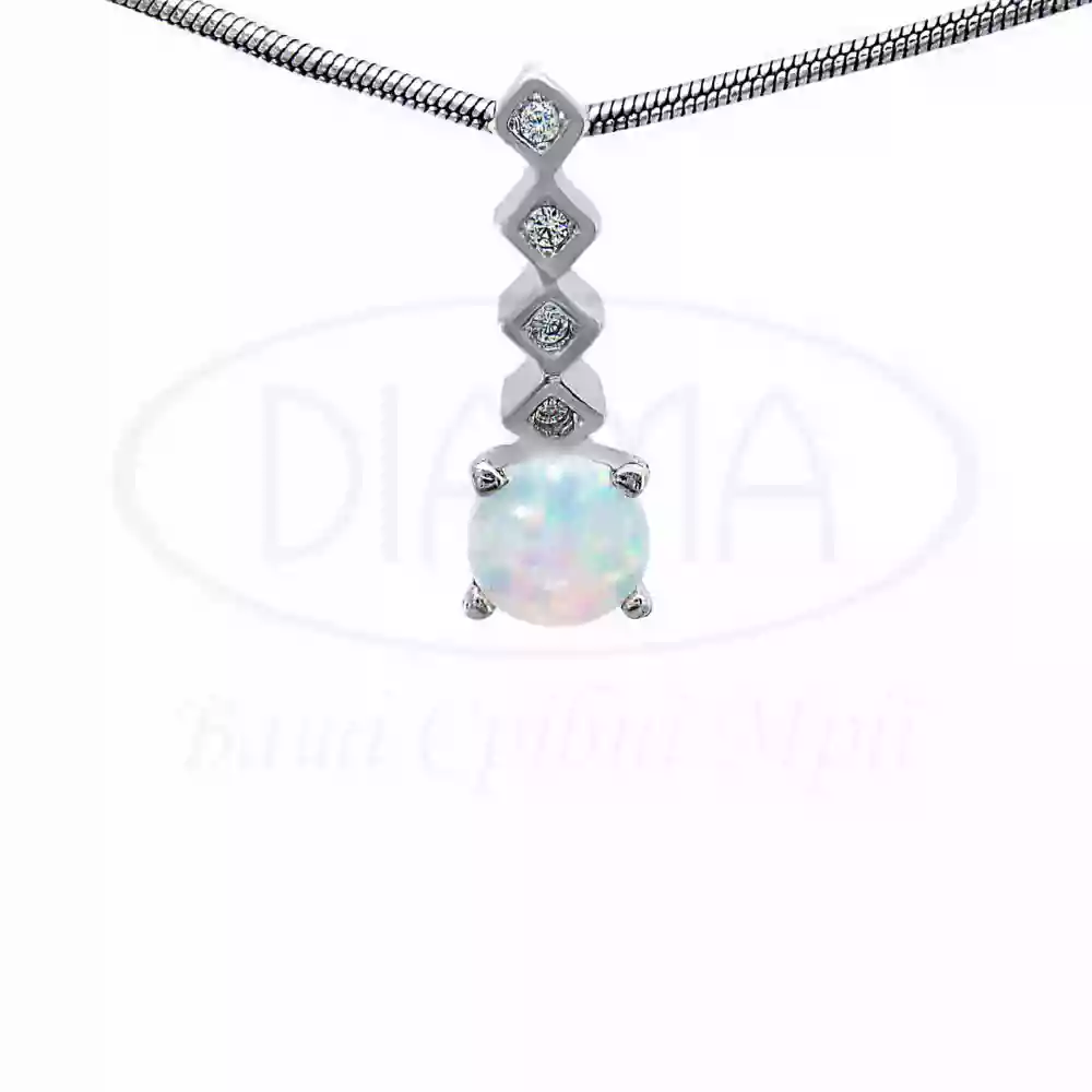 Срібна підвіска з Опалом фото 1