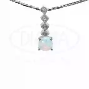 Срібна підвіска з Опалом