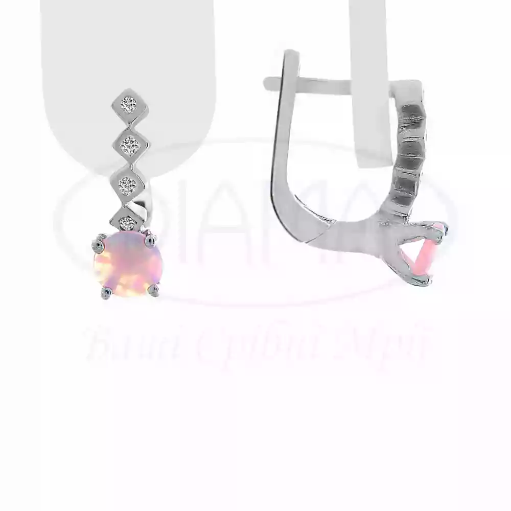 Срібні сережки з Опалом фото 1