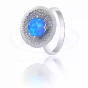 Срібка каблучка з Опалом