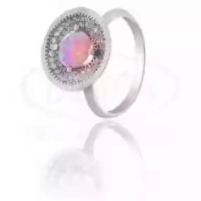 Срібна каблучка з Опалом