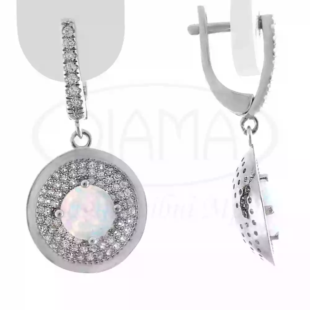 Срібні сереки з Опалом фото 1