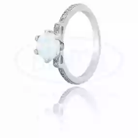 Срібна каблучка з Опалом