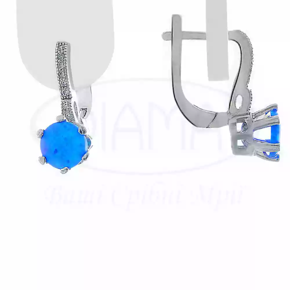 Срібні сережки з Опалом фото 1