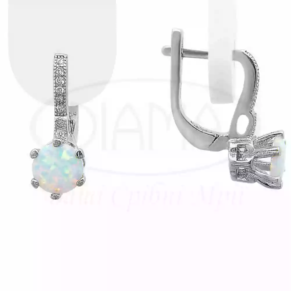 Срібні сережки з Опалом фото 1