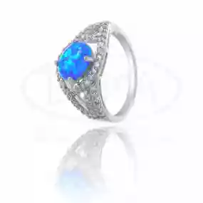 Срібна каблучка з Опалом