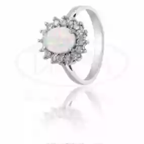 Срібна каблучка з Опалом