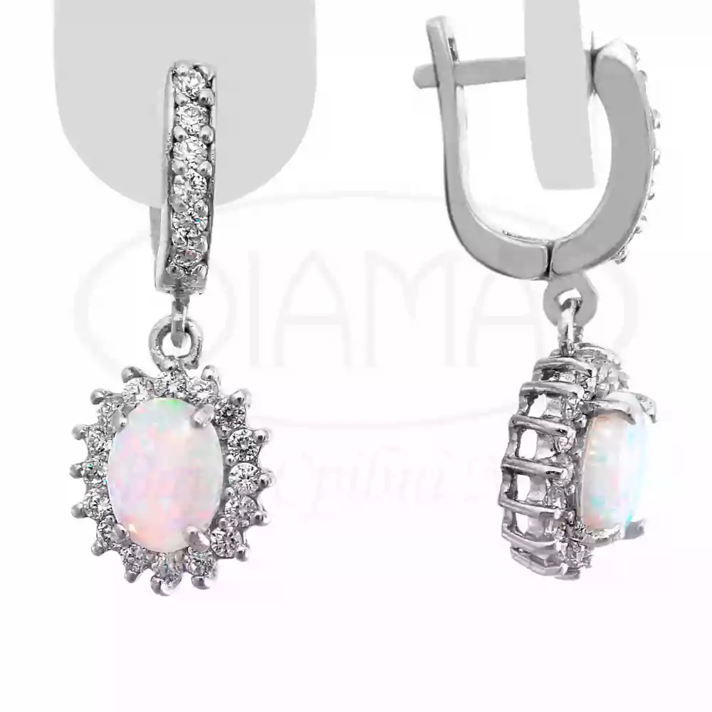 Срібні сережки з Опалом фото 1