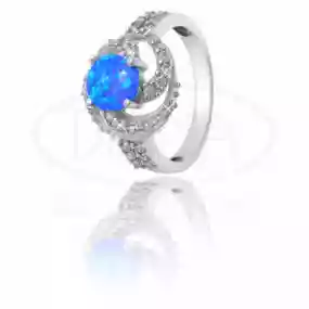 Срібна каблучка з Опалом