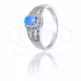 Срібна каблучка з Опалом