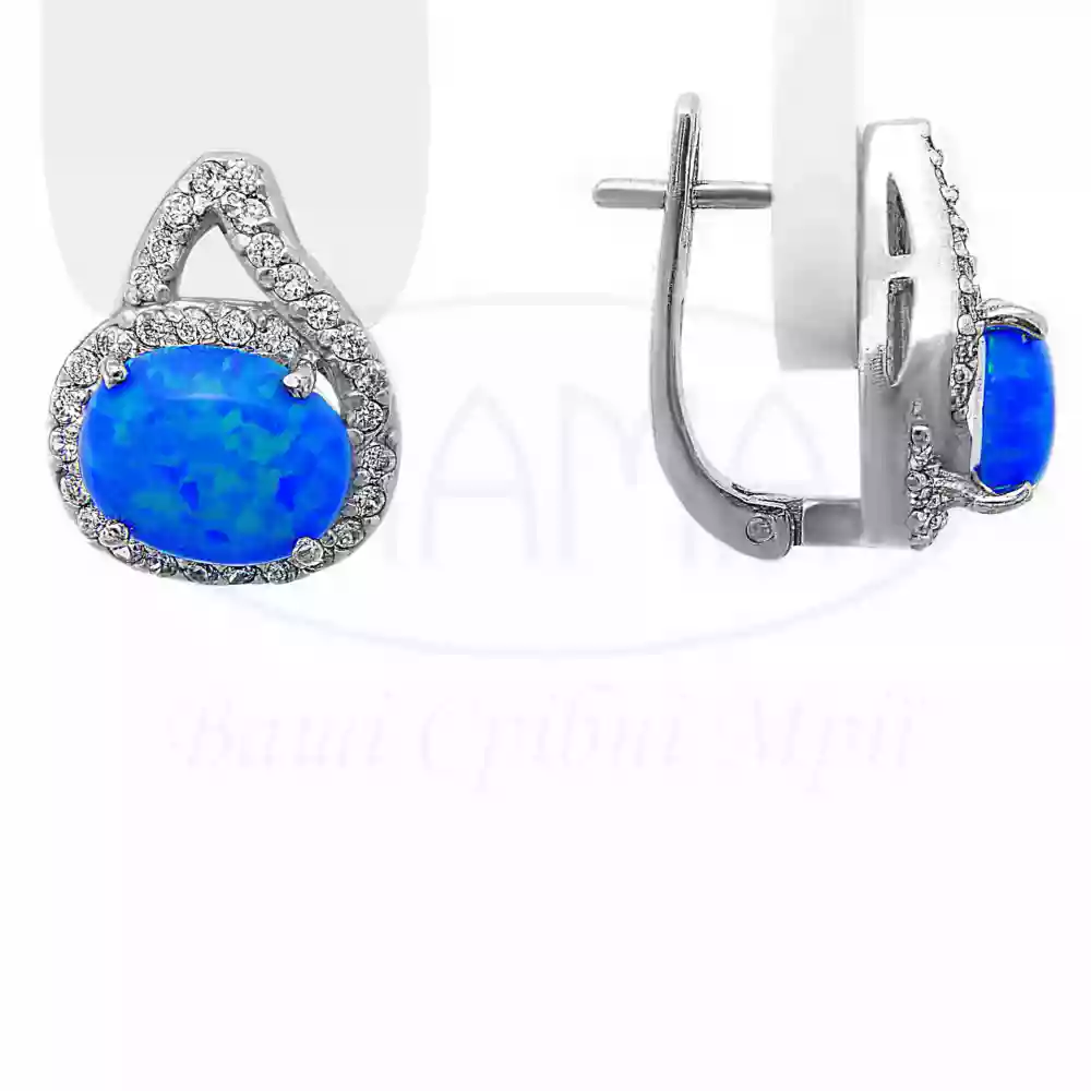 Срібні сережки з Опалом фото 1