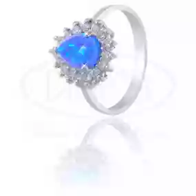 Срібна каблучка з Опалом