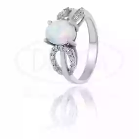 Каблучка срібна з Опалом