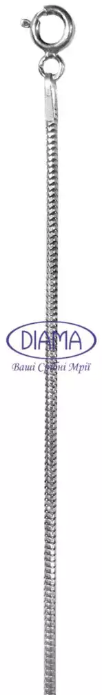 Ланцюг срібний "Снейк дутий" фото 2