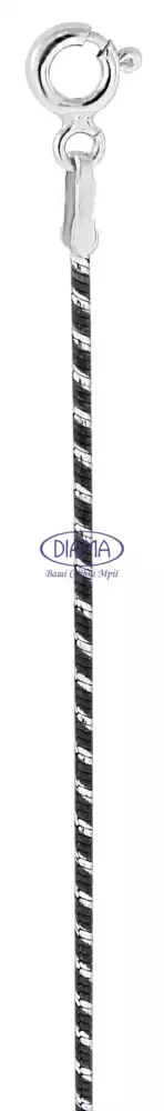 Срібний ланцюг "Снейк з насічками" фото 2