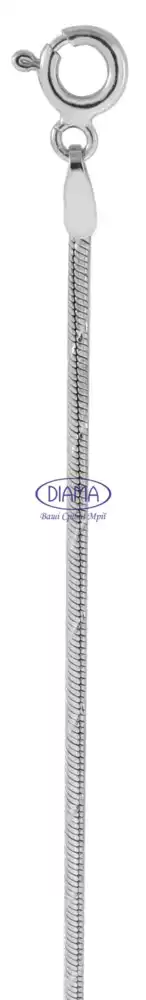 Ланцюг срібний "Снейк з насічками" фото 2