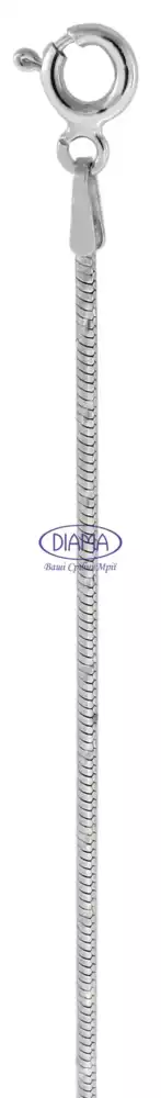 Ланцюг срібний "Снейк з насічками" фото 2