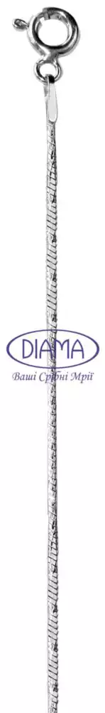 Ланцюг срібний "Снейк з насічками" фото 2