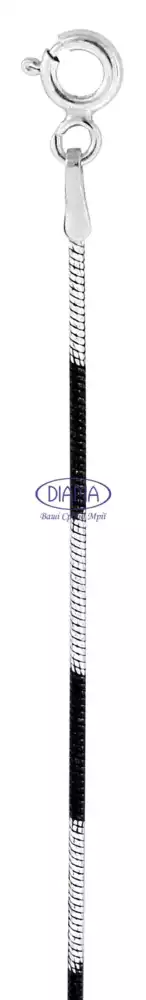 Срібний ланцюг "Снейк з спіраллю" фото 2