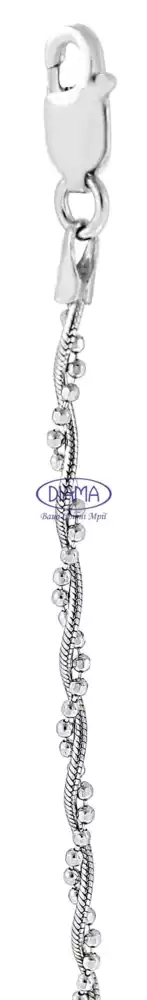 Срібний ланцюг "Хвиля" фото 2