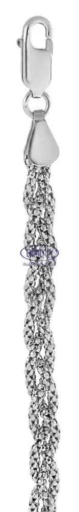 Срібний браслет "Коса" фото 1