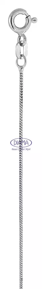 Ланцюг срібний "Снейк круглий" фото 2