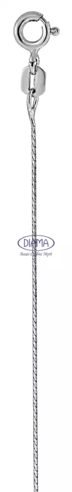 Срібний ланцюг "Снейк гранений" фото 2