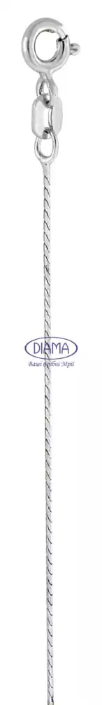 Срібний ланцюг "Снейк гранений" фото 2