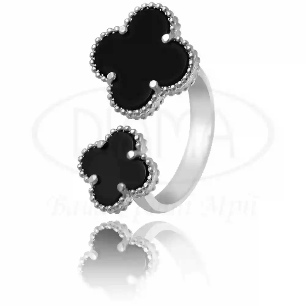 Срібна каблучка з оніксом фото 1