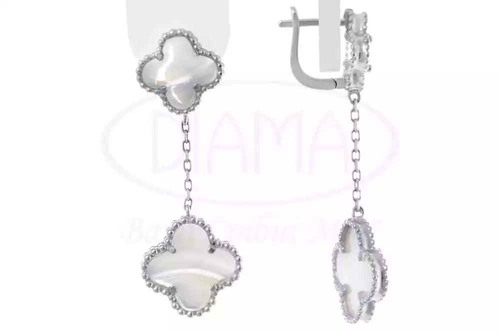 Срібні сережки з Перламутром фото 2