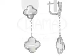 Срібні сережки з Перламутром