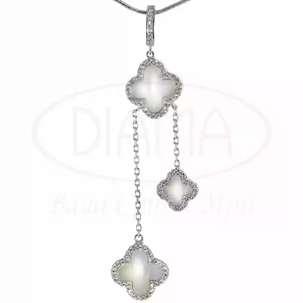 Срібна підвіска з Перламутром фото 1