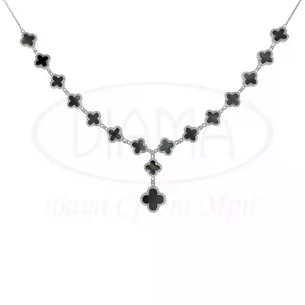 Срібне кольє з Перламутром фото 1