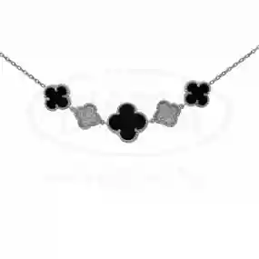 Кольє срібне з Оніксом