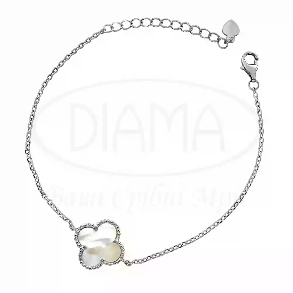 Срібний браслет з Перламутром фото 1