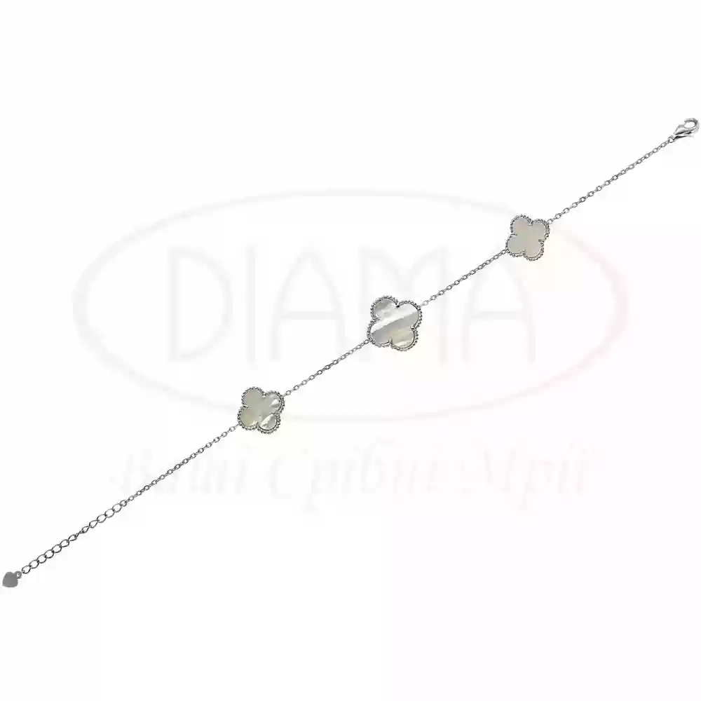 Срібний браслет з Перламутром фото 1