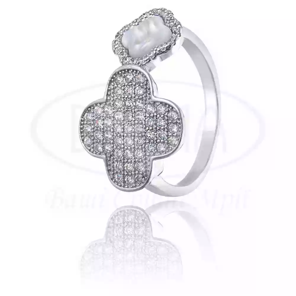 Каблучка срібна Конюшина фото 1