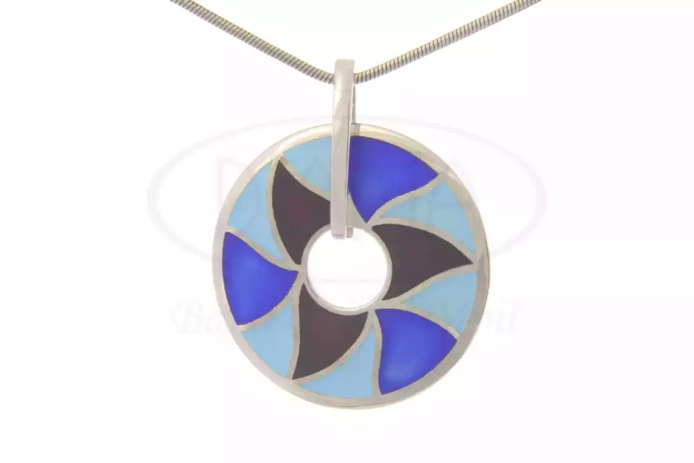 Підвіска срібна з емаллю фото 1