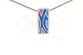 Підвіска срібна з емаллю